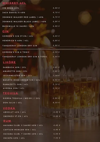 menu 0 of Zum Hufschlag Bistro Restaurant