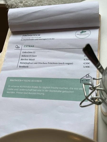 menu 2 of Café Pfefferminza