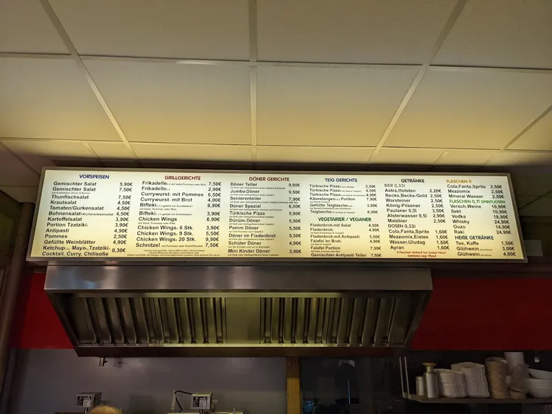 menu 1 of Rissener Döner Pavillon