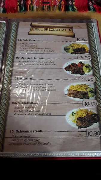 menu 2 of Restaurant Balkan
