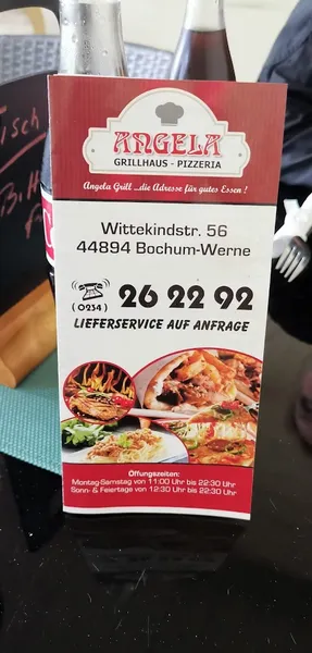 menu 1 of Angela Grillhaus