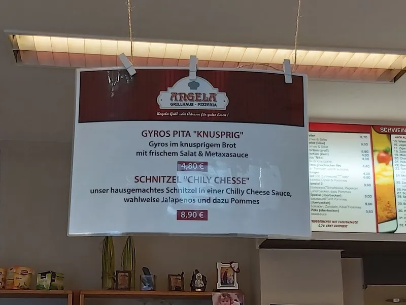 menu 2 of Angela Grillhaus