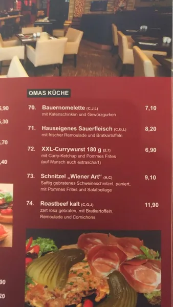 menu 2 of GZEITEN