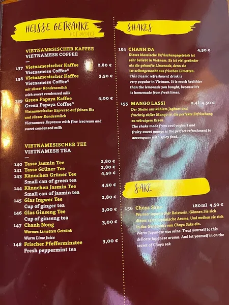menu 2 of Bun Pho Hang