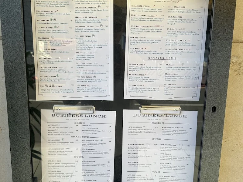 menu 2 of Zento Restaurant - Japanese Kitchen & Sushi Bar