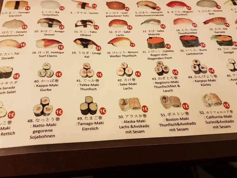 menu 0 of Japan Sushi Gourmet