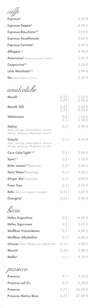 menu 0 of Un po' di tutto - antipasti verdure vino caffè
