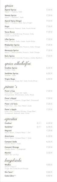 menu 1 of Un po' di tutto - antipasti verdure vino caffè