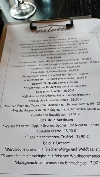 menu 0 of Salotto