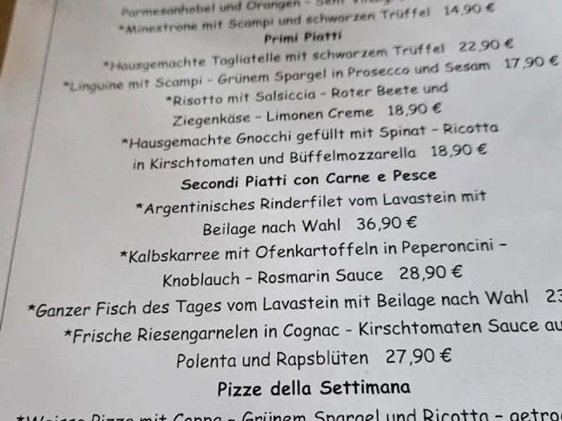 menu 0 of Salotto
