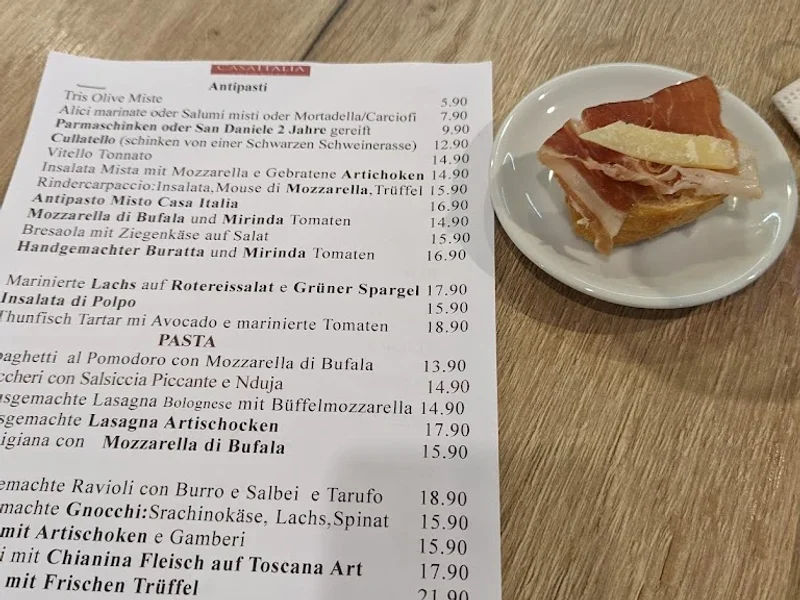 menu 0 of Casa Italia