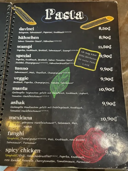 menu 0 of Four Seasons Café