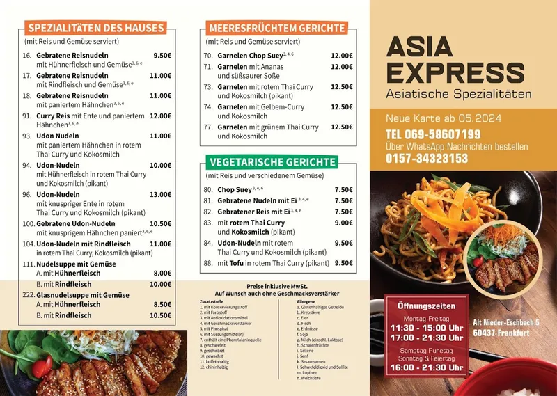 menu 0 of Asia Express