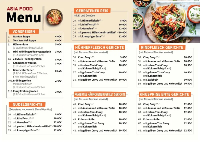 menu 1 of Asia Express