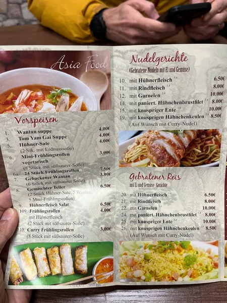 menu 2 of Asia Express