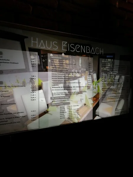 menu 0 of Haus Eisenbach