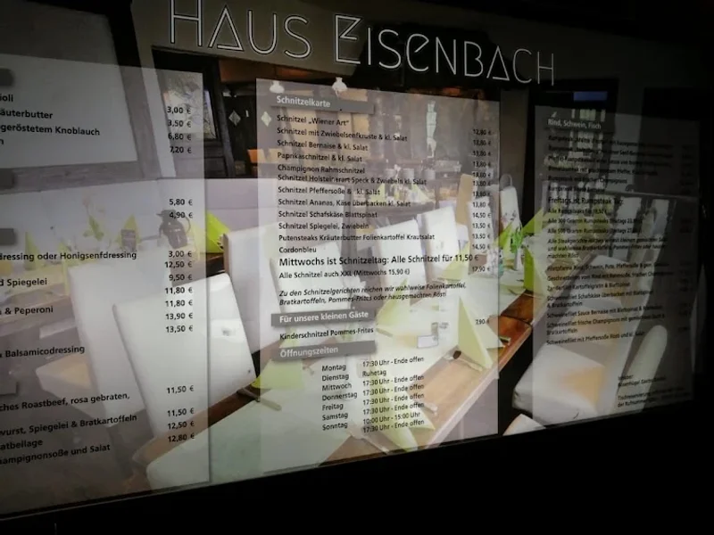 menu 0 of Haus Eisenbach