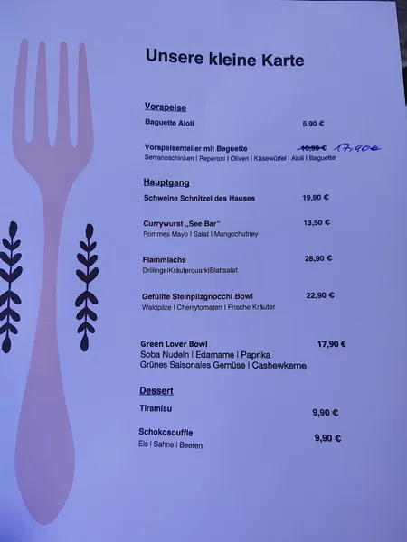 menu 1 of See-Bar