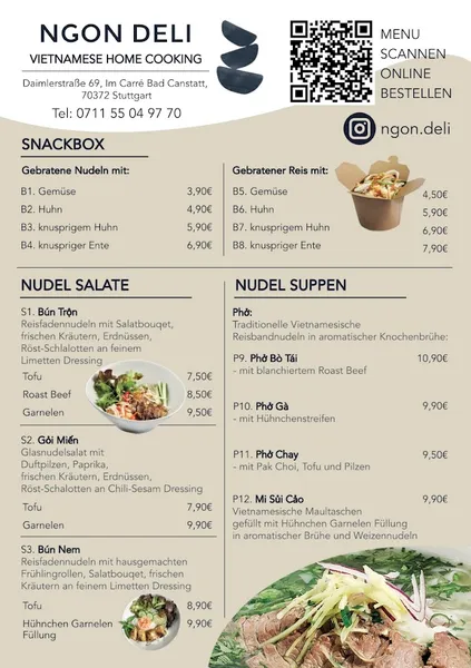 menu 0 of Ngon Deli - Vietnamese Home Cooking