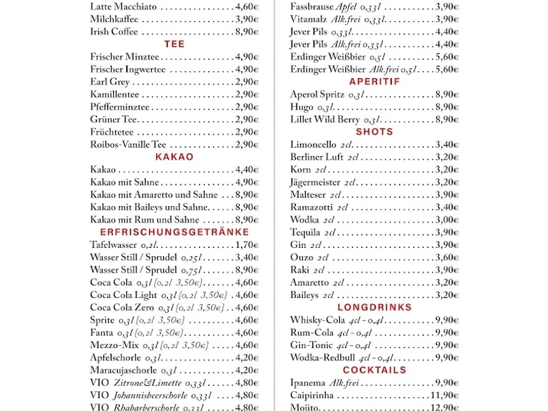 menu 0 of Oma's Küche