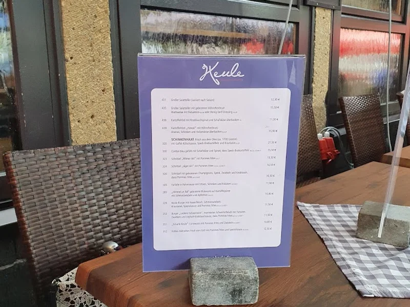 menu 2 of Keule