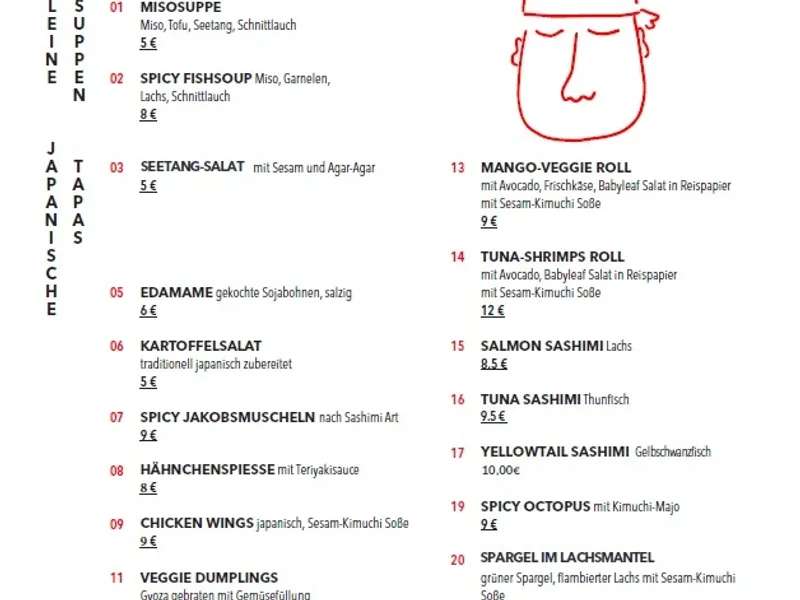 menu 1 of SAM - Sushi and Meat Neuperlach