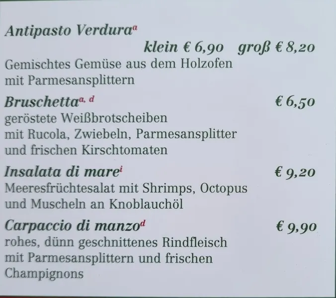 menu 1 of Il Pomodoro Wilhelmsplatz S-Mitte