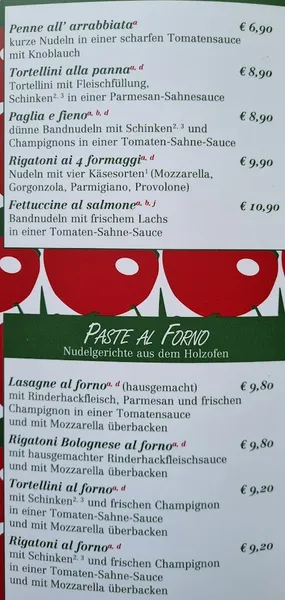 menu 2 of Il Pomodoro Wilhelmsplatz S-Mitte