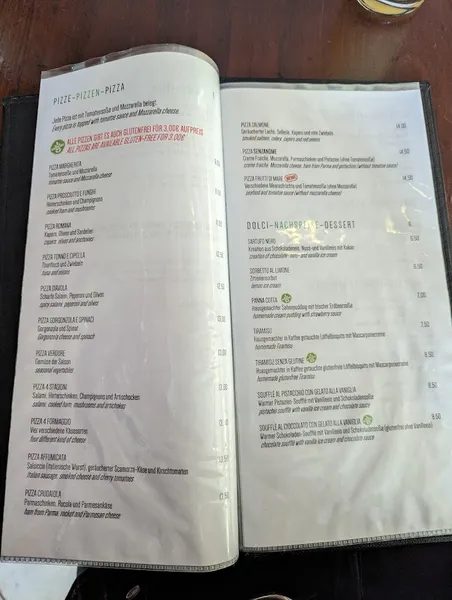 menu 0 of SENZANOME Cucina Italiana