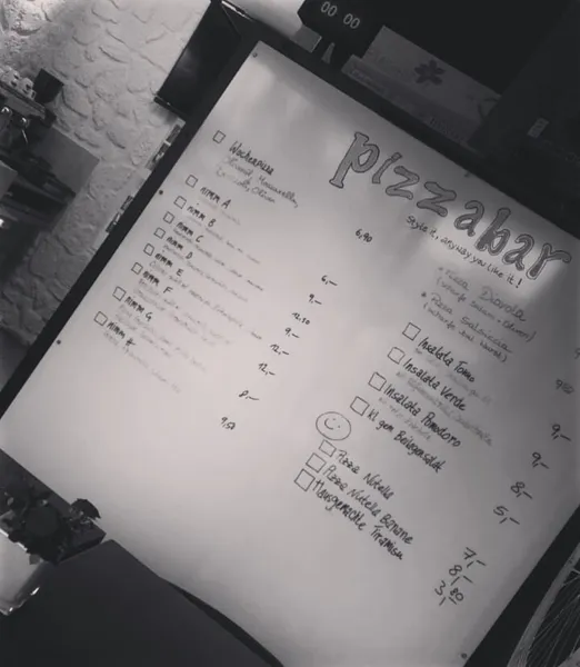 menu 2 of Pizzabar Stuttgart-Killesberg