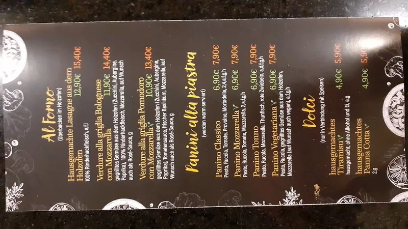 menu 1 of Trattoria Nobile
