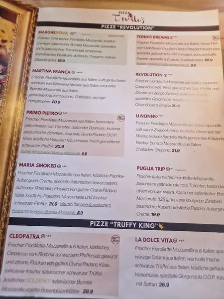 menu 2 of Pizza Trullo's®️