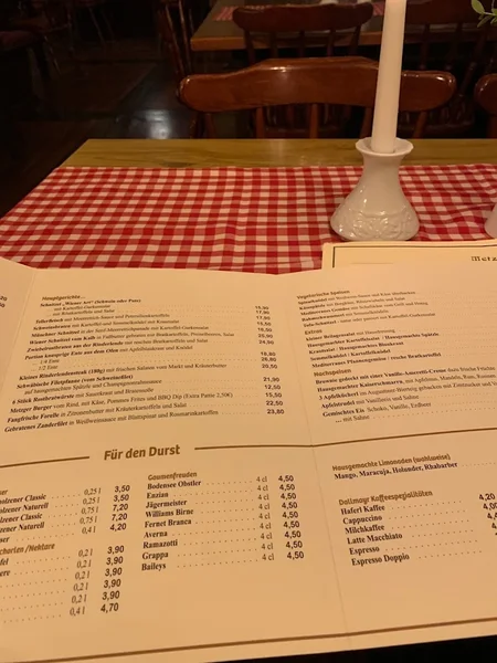 menu 0 of Metzgerwirt
