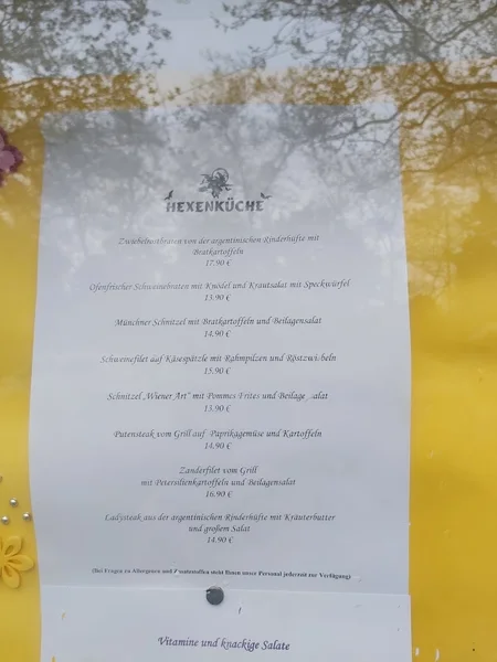 menu 2 of Hexengarten Gern