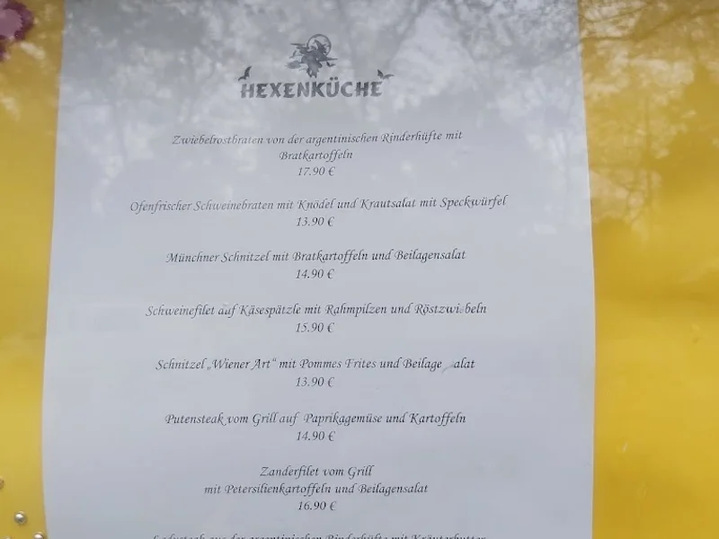menu 2 of Hexengarten Gern