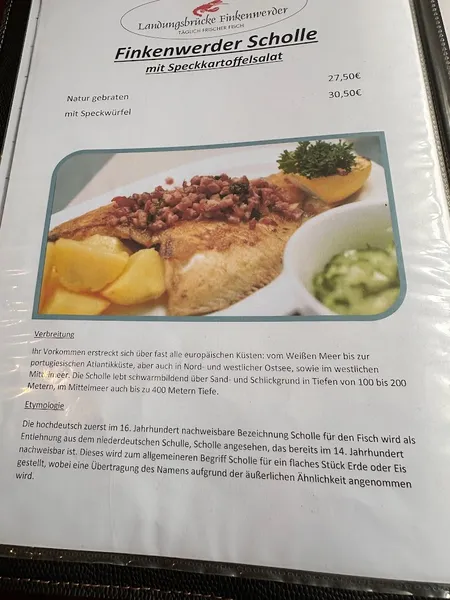 menu 1 of Finkenwerder Landungsbrücke