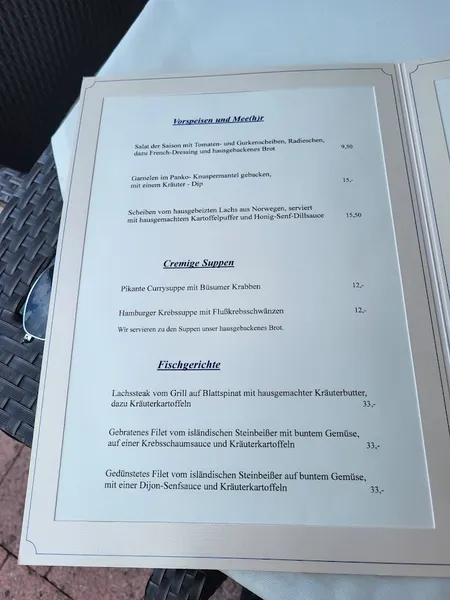 menu 1 of Finkenwerder Elbblick