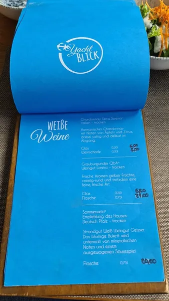 menu 1 of Yachtblick Hamburg