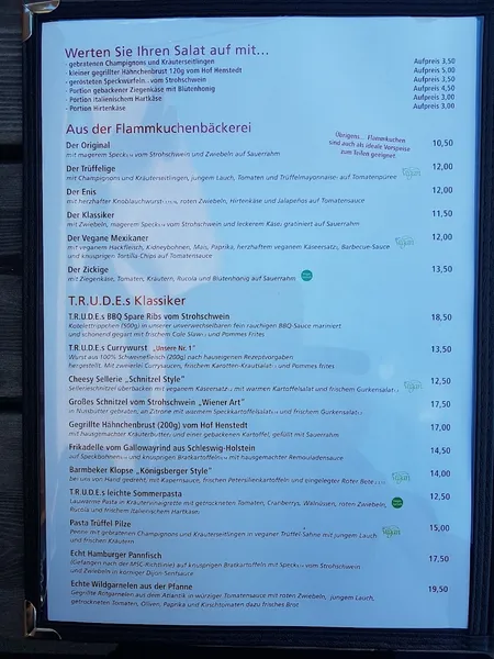 menu 1 of T.R.U.D.E.
