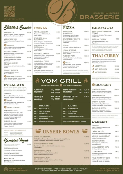 menu 0 of Balducci Barmbek