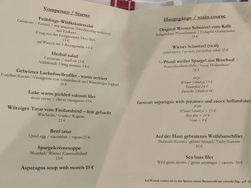 menu 0 of Joseph’s
