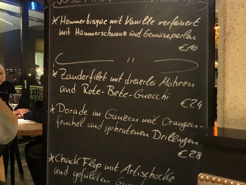 menu 1 of Joseph’s