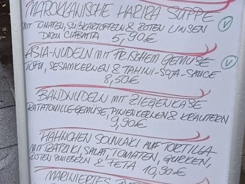 menu 1 of Café Wo ist Tom?