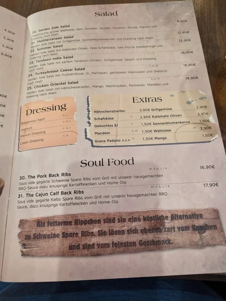 menu 2 of My Stolz The Burger Boss Neuperlach