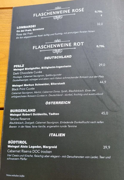 menu 2 of Kokono München