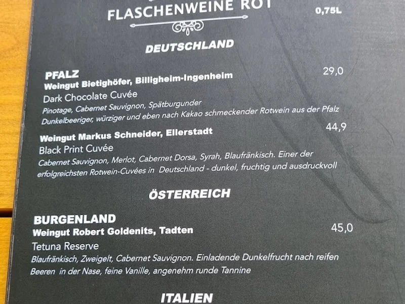 menu 2 of Kokono München