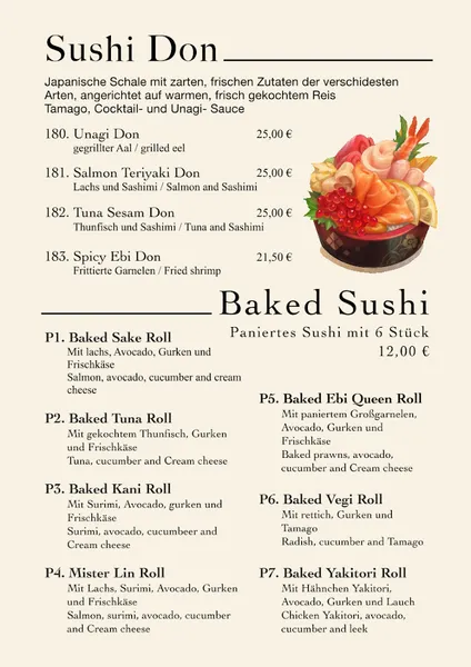 menu 0 of Mr. Wasabi
