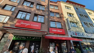 Junge Die Bäckerei. An der Fuhle