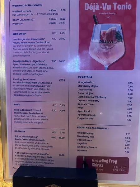 menu 0 of GONG Restaurant Hamburg