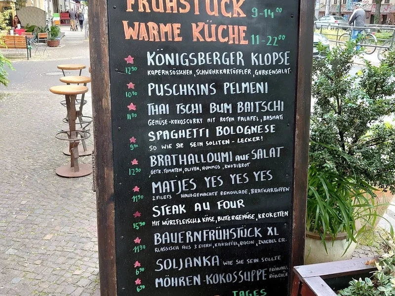 menu 2 of Café Puschkin